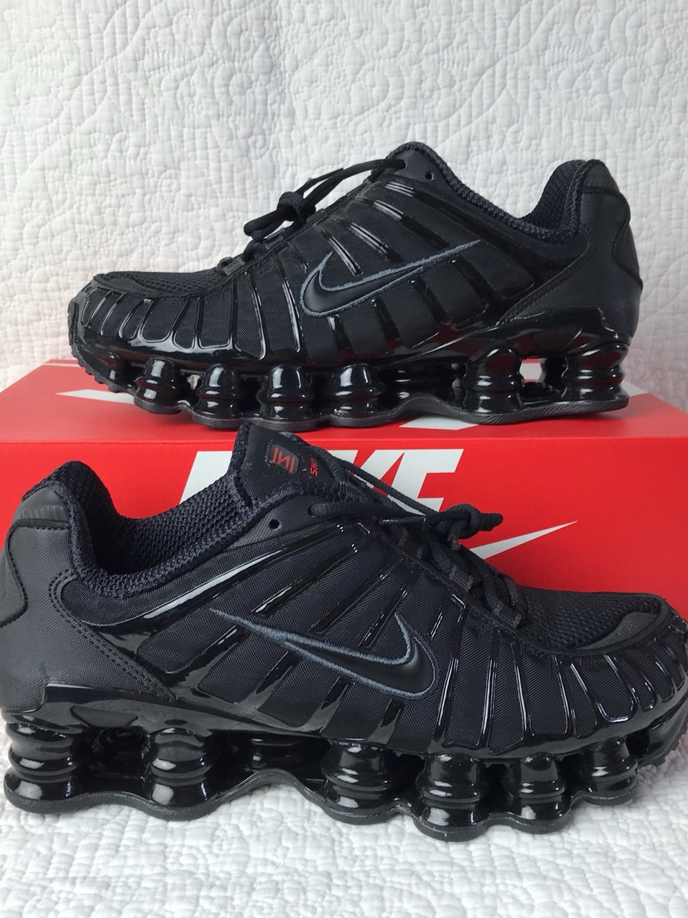 Nike Shox TL Shoes Women’s SZ 9 Black Metallic Hematite AR3566-002